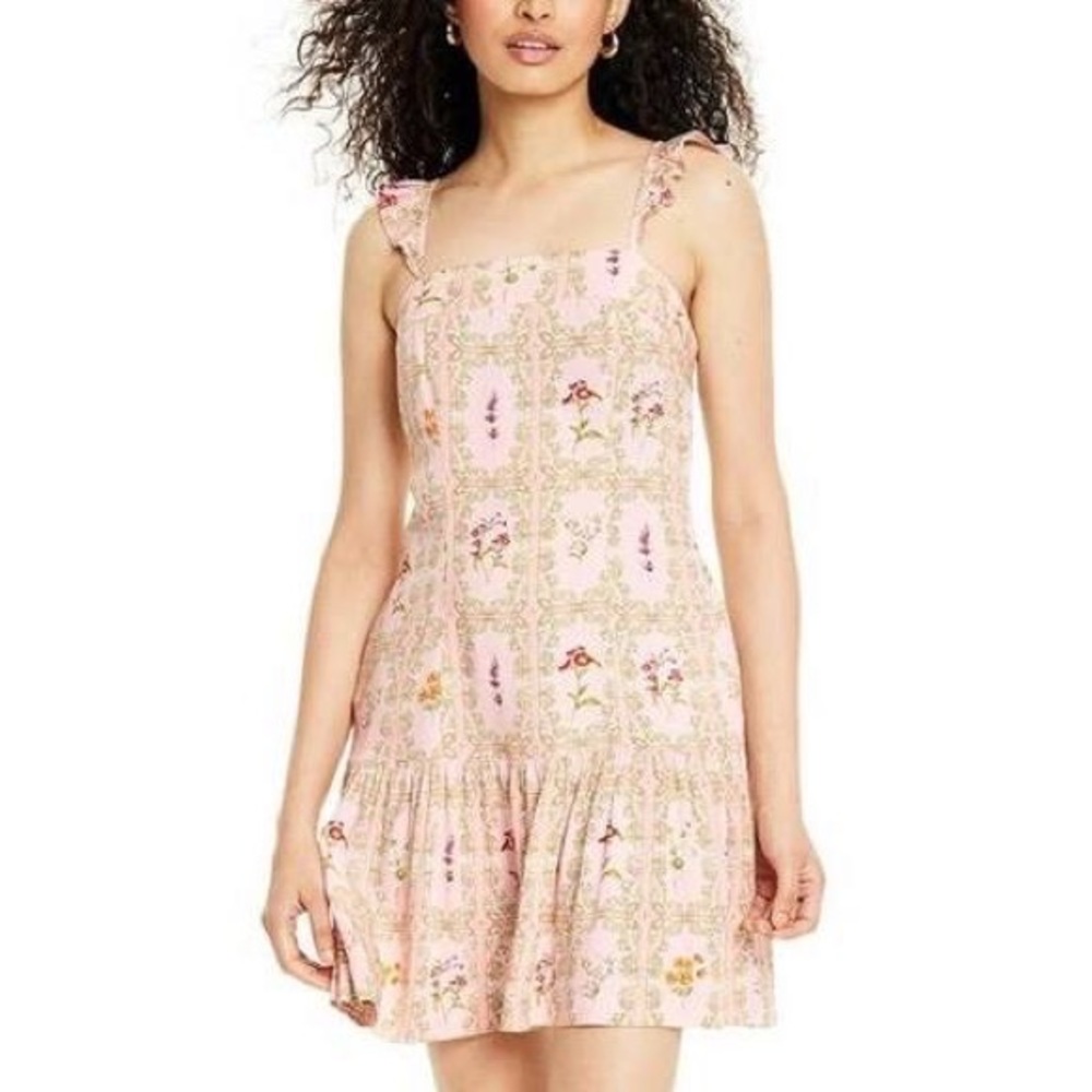 Agua Bendita x Target Floral Tile Dress NWT